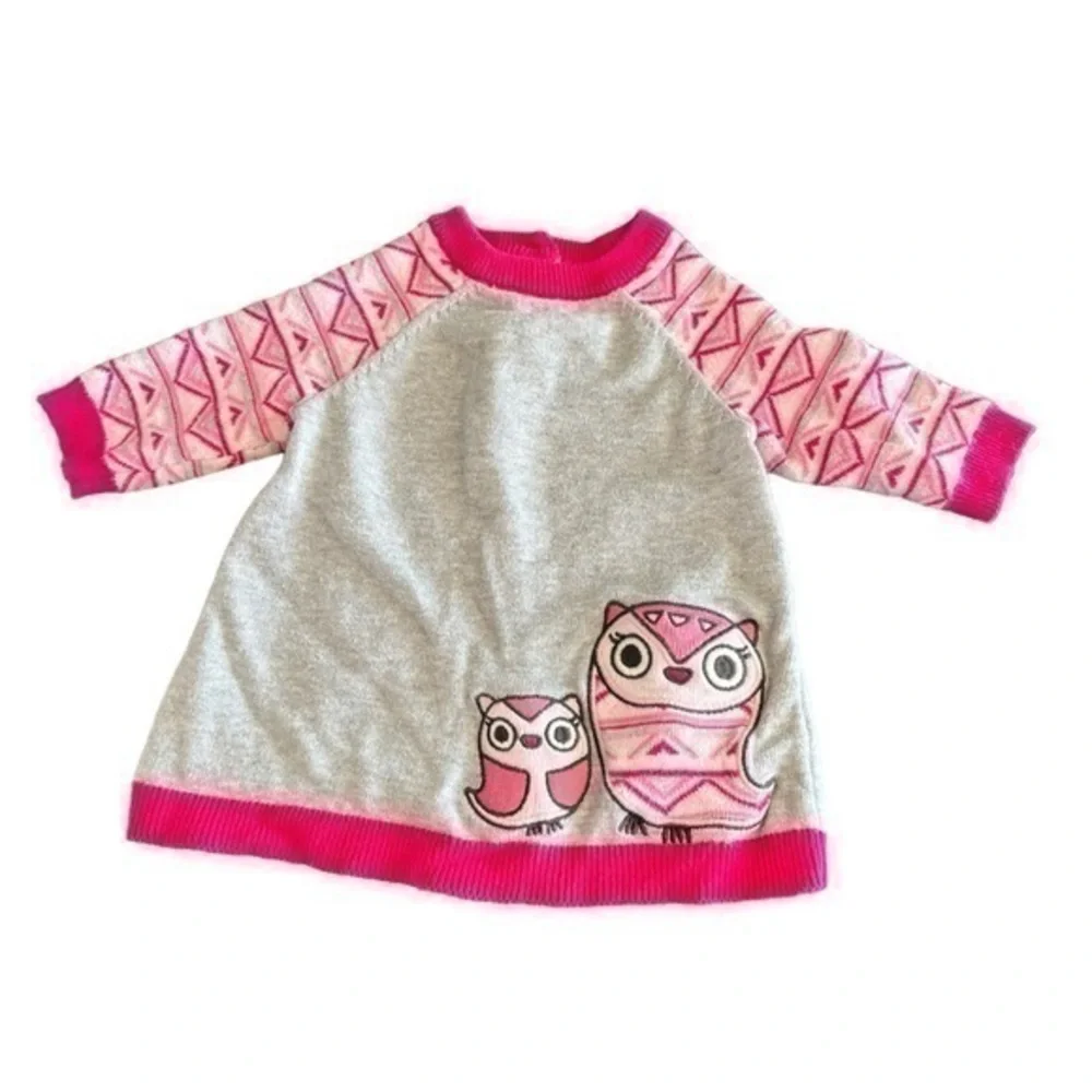 Gymboree Owl Knit Sweater 0-3 months